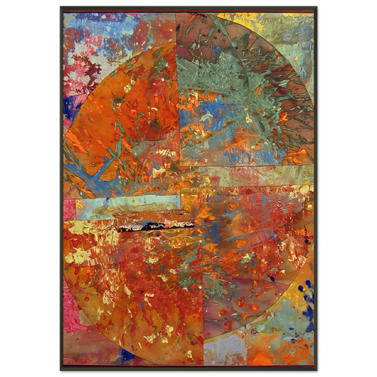 Sam Gilliam  Baptistry Framed Art Print  - Aluminum Frame - 21x29.7 cm / 8x12"
