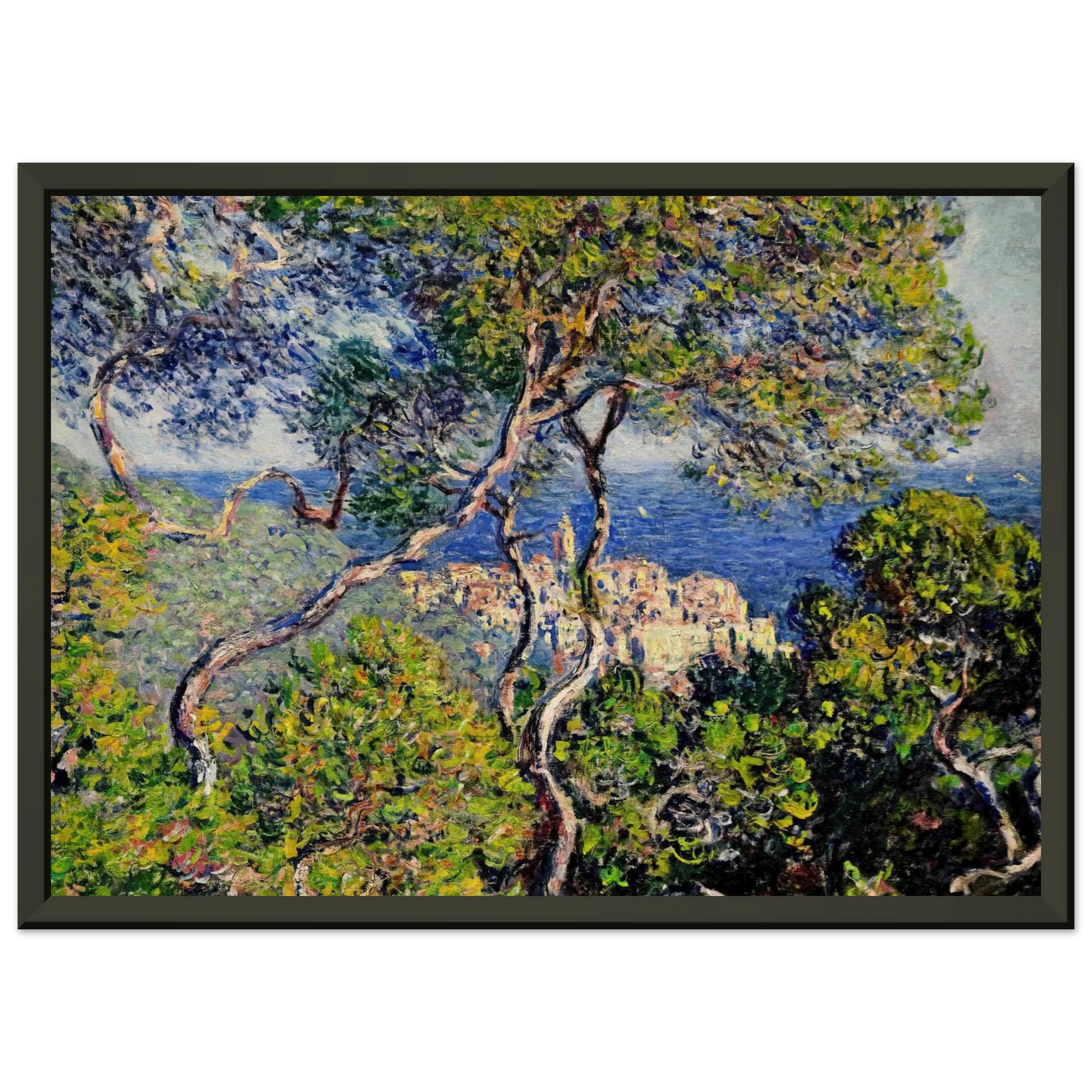 claude monet  Bordighera Framed Art Print  - Aluminum Frame - 60x80 cm / 24x32 inches