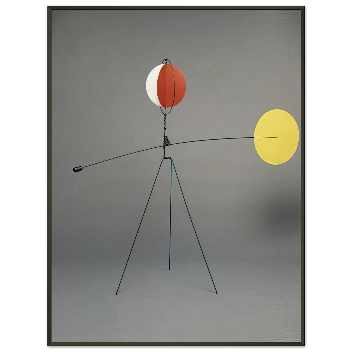 Alexander Calder  RED AND YELLOW VANE 1934 Framed Art Print  - Aluminum Frame - 70x100 cm / 28x40 inches