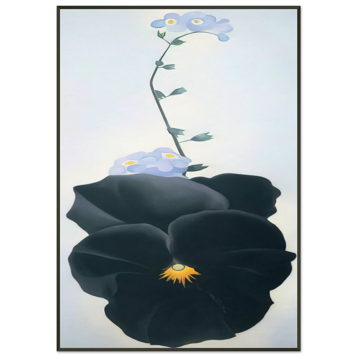 Georgia OKeeffe  Pansy Framed Art Print  - Aluminum Frame - 21x29.7 cm / 8x12"