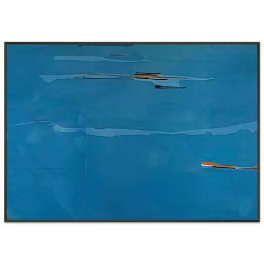 Helen Frankenthaler  Ocean Drive West 1 1974 Framed Art Print  - Aluminum Frame - 21x29.7 cm / 8x12"