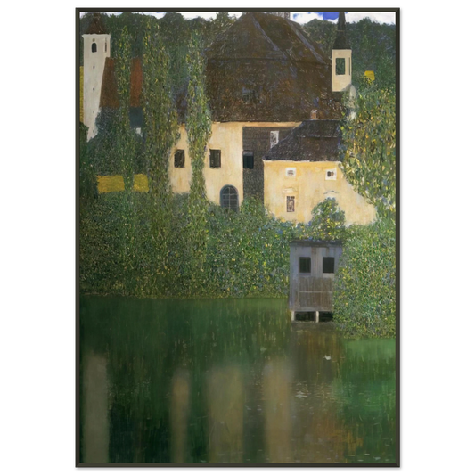 Gustav Klimt  WATER CASTLE Framed Art Print  - Aluminum Frame - 21x29.7 cm / 8x12"