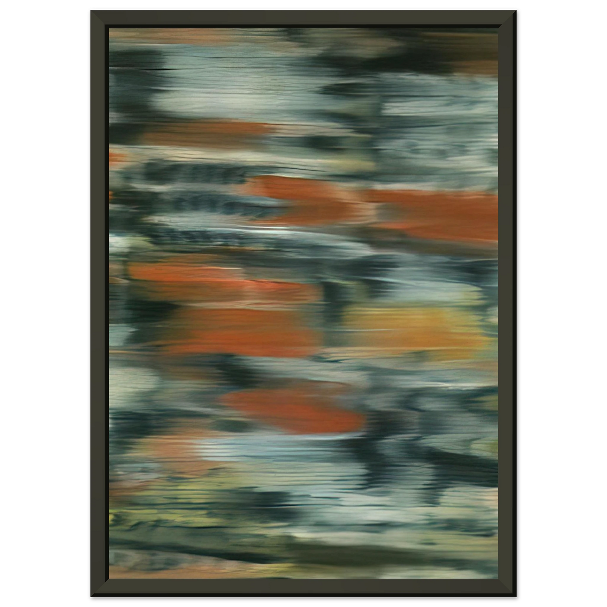 Gerhard Richter  TOWNSCAPE PX 1968 Framed Art Print  - Aluminum Frame - 70x100 cm / 28x40 inches