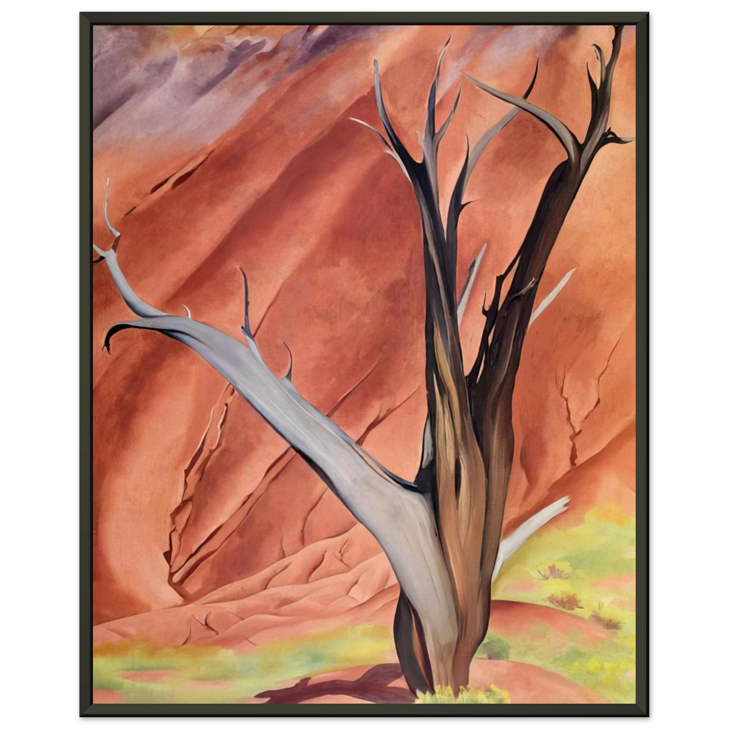 Georgia OKeeffe  Geralds Tree Framed Art Print  - Aluminum Frame - 60x80 cm / 24x32 inches