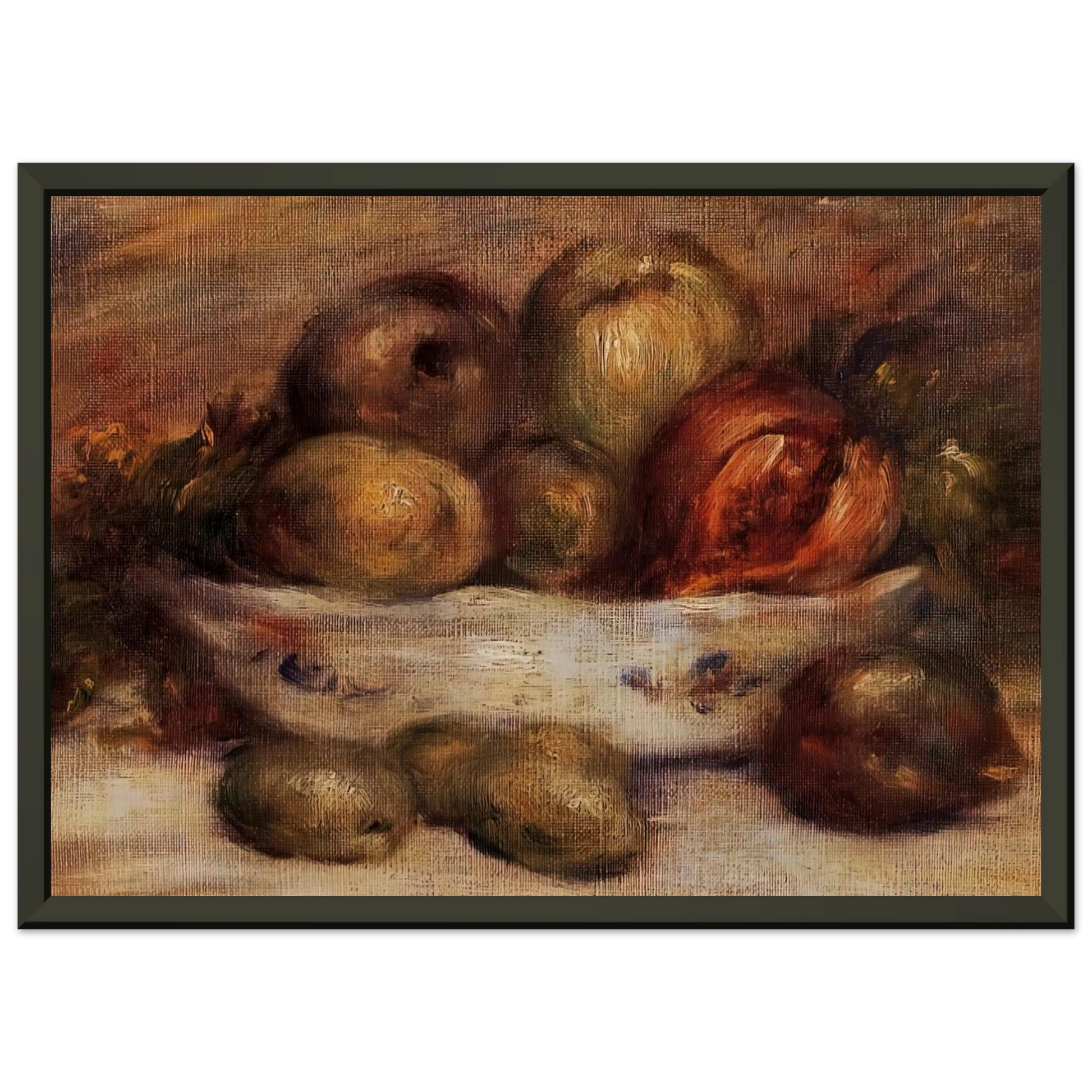 PierreAuguste Renoir  Still Life with Fruit Framed Art Print  - Aluminum Frame - 70x100 cm / 28x40 inches