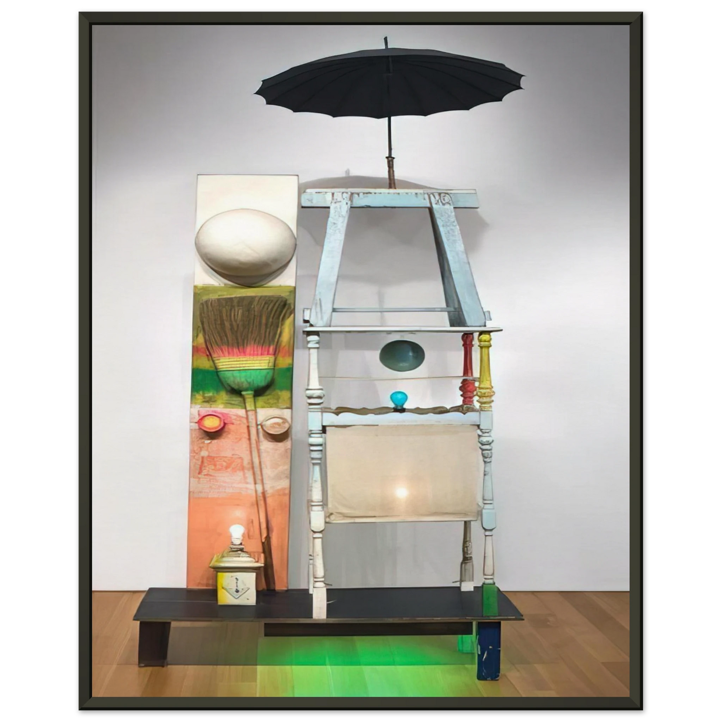 Robert Rauschenberg  THE TOWER 1957 Framed Art Print  - Aluminum Frame - 60x80 cm / 24x32 inches