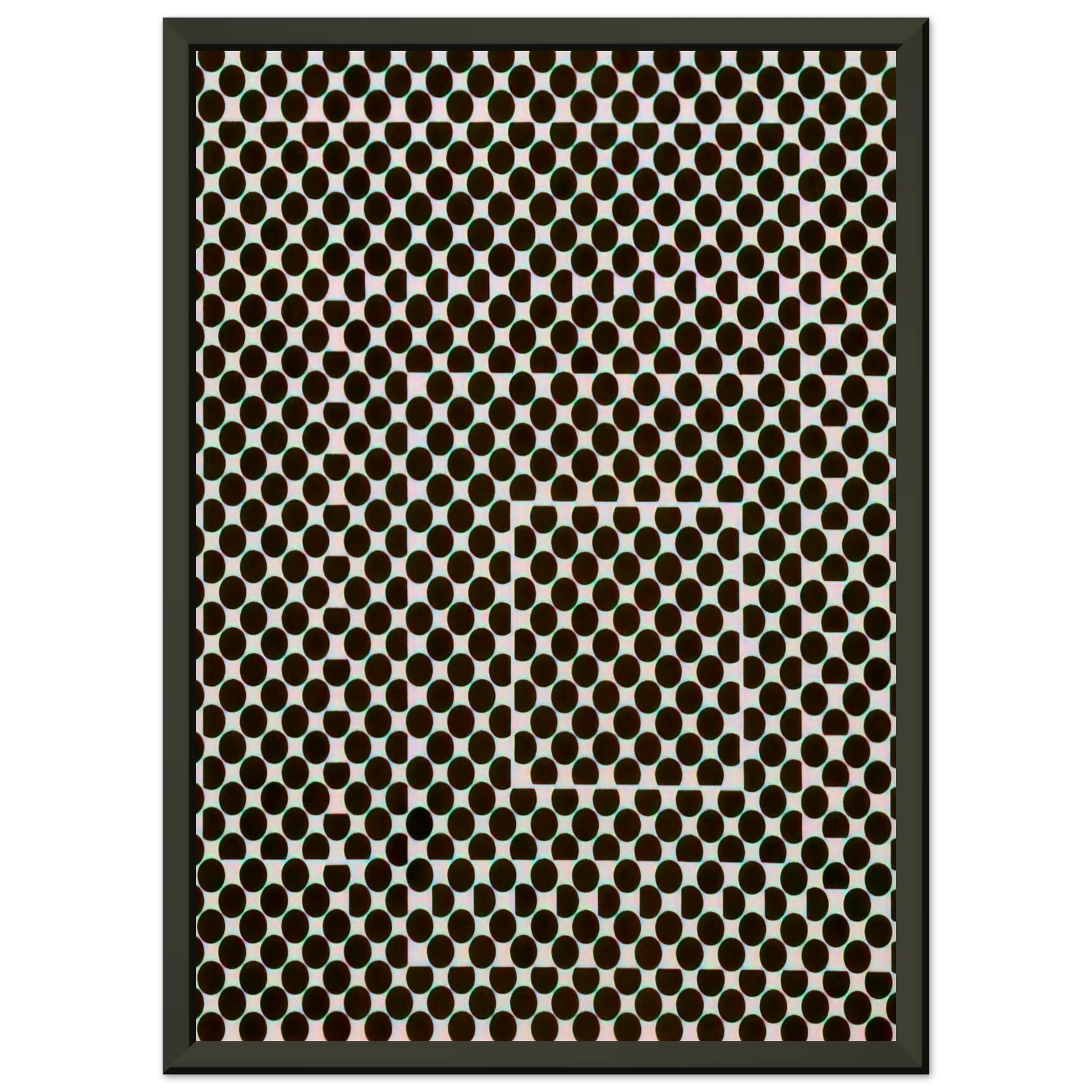 Victor Vasarely  Yvaral  1956 Framed Art Print  - Aluminum Frame - 70x100 cm / 28x40 inches