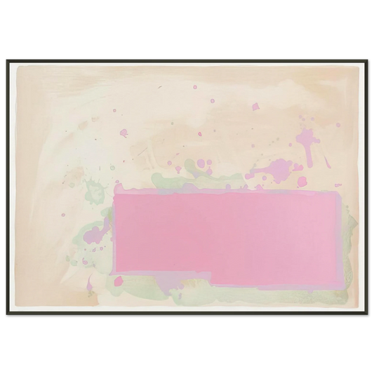 John Hoyland  OrangePinkGreen  1971 Framed Art Print  - Aluminum Frame - 21x29.7 cm / 8x12"