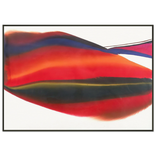 Paul Jenkins  Phenomena Lands End  1974 Framed Art Print  - Aluminum Frame - 21x29.7 cm / 8x12"