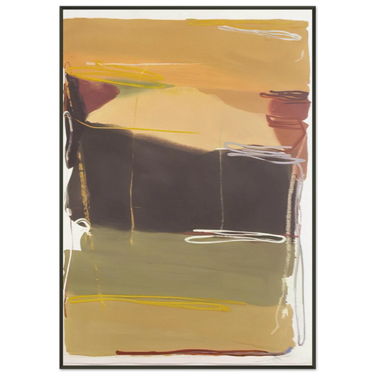 Larry Zox  Untitled  1993 Framed Art Print  - Aluminum Frame - 21x29.7 cm / 8x12"