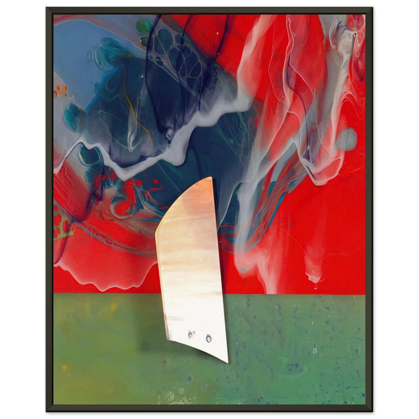 Sam Gilliam  Plow Framed Art Print  - Aluminum Frame - 60x80 cm / 24x32 inches