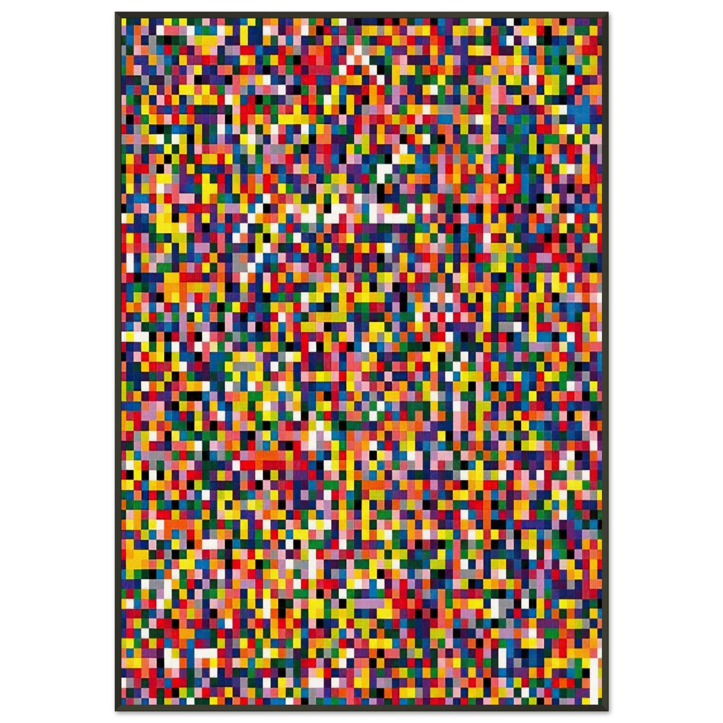 Gerhard Richter  4900 COLOURS 2007 Framed Art Print  - Aluminum Frame - 21x29.7 cm / 8x12"