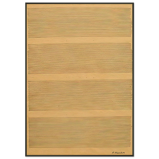 Agnes Martin  Morning Star Framed Art Print  - Aluminum Frame - 21x29.7 cm / 8x12"