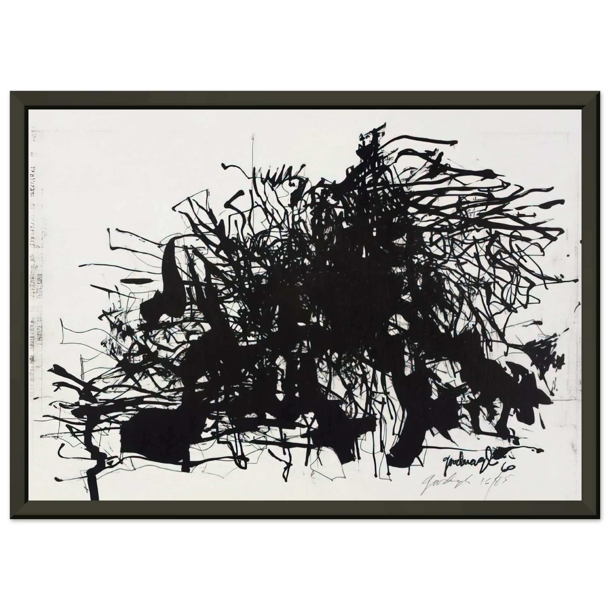 Robert Goodnough  Nomads  1960 Framed Art Print  - Aluminum Frame - 40x50 cm / 16x20 inches