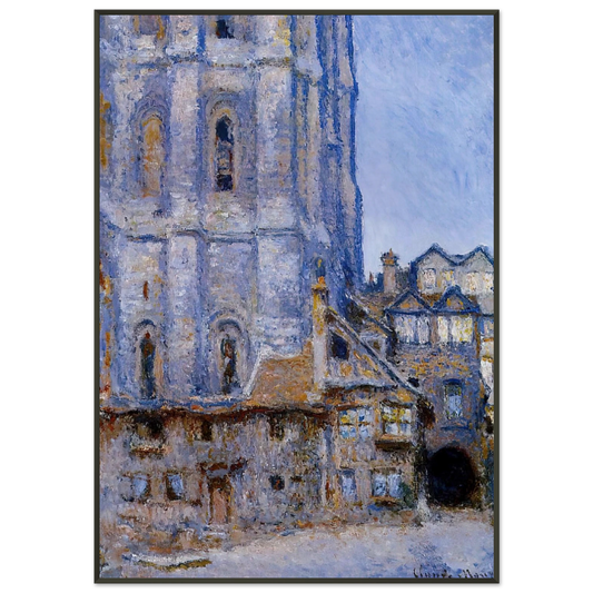 claude monet  The Cour dAlbane Framed Art Print  - Aluminum Frame - 21x29.7 cm / 8x12"