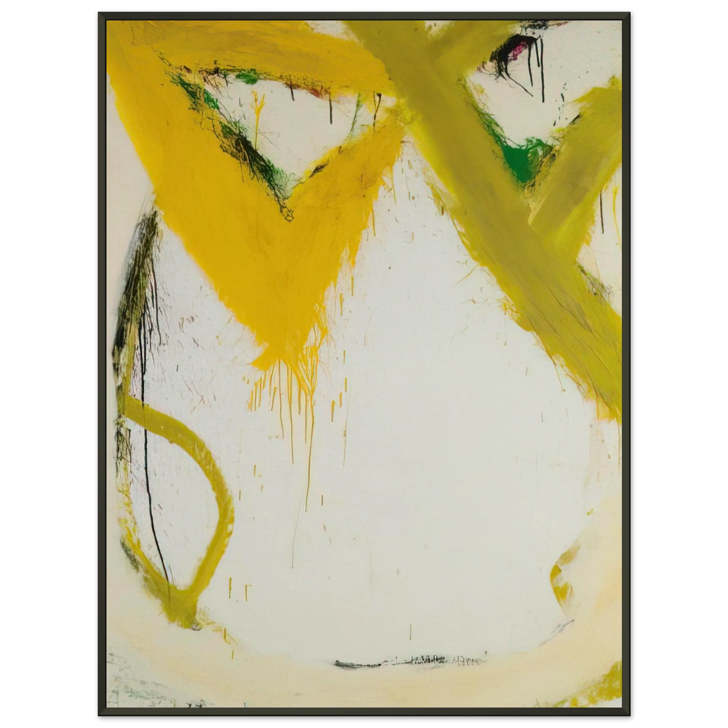 Norman Bluhm  Butte  1967 Framed Art Print  - Aluminum Frame - 40x50 cm / 16x20 inches