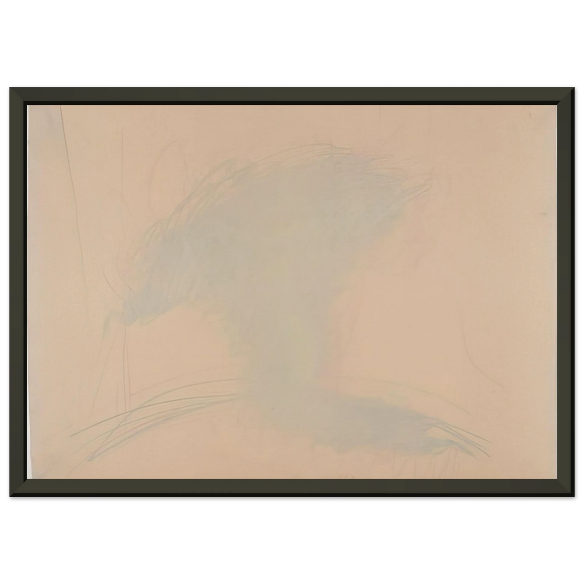 Dieter Roth  SelfPortrait as a Flower Pot  1971 Framed Art Print  - Aluminum Frame - 70x100 cm / 28x40 inches