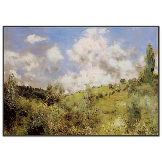 PierreAuguste Renoir  Strong Wind Gust of Wind Framed Art Print  - Aluminum Frame - 21x29.7 cm / 8x12"