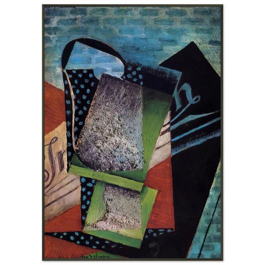 Juan Gris  STILL LIFE DEDICATED TO ANDRE SALMON 1915 Framed Art Print  - Aluminum Frame - 21x29.7 cm / 8x12"