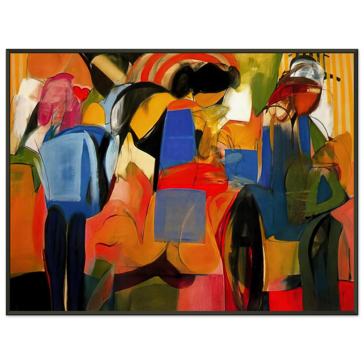 Miriam Schapiro  Facade  Abstract Expressionism Framed Art Print  - Aluminum Frame - 60x80 cm / 24x32 inches