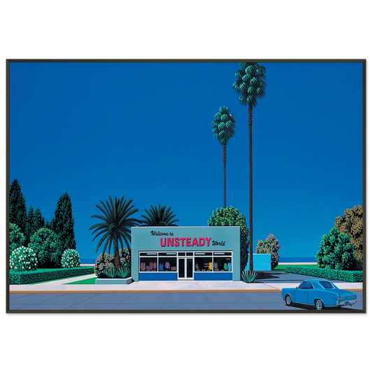 Hiroshi Nagai  Unsteady World Framed Art Print  - Aluminum Frame - 21x29.7 cm / 8x12"