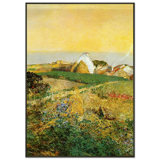 Childe Hassam  VillersleBel aka The Enchanted Hour Framed Art Print  - Aluminum Frame - 21x29.7 cm / 8x12"