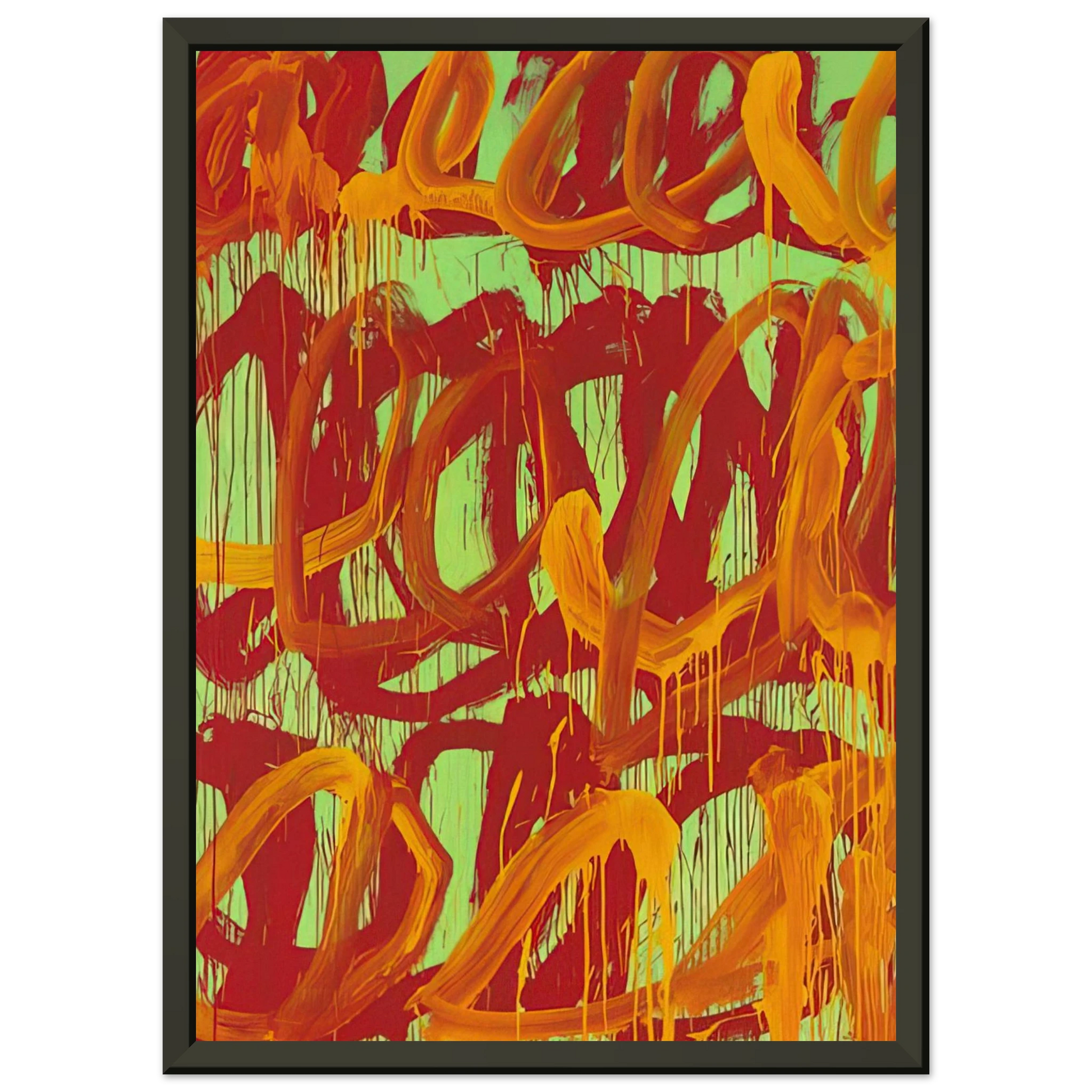 Cy Twombly  Camino Real  II  Framed Art Print  - Aluminum Frame - 40x50 cm / 16x20 inches