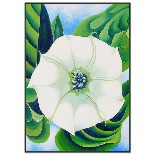 Georgia OKeeffe  Jimson Weed Framed Art Print  - Aluminum Frame - 21x29.7 cm / 8x12"