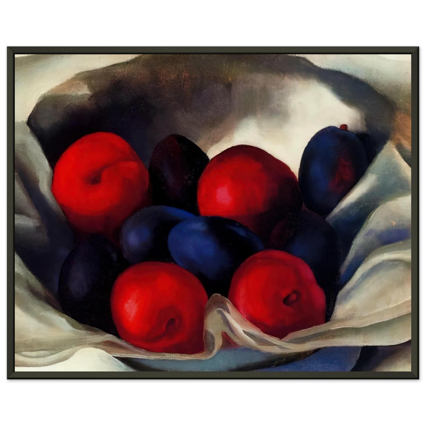 Georgia OKeeffe  Plums Framed Art Print  - Aluminum Frame - 60x80 cm / 24x32 inches