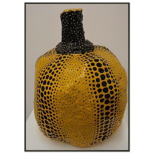 Yayoi Kusama  PUMPKIN 1983 Framed Art Print  - Aluminum Frame - 21x29.7 cm / 8x12"