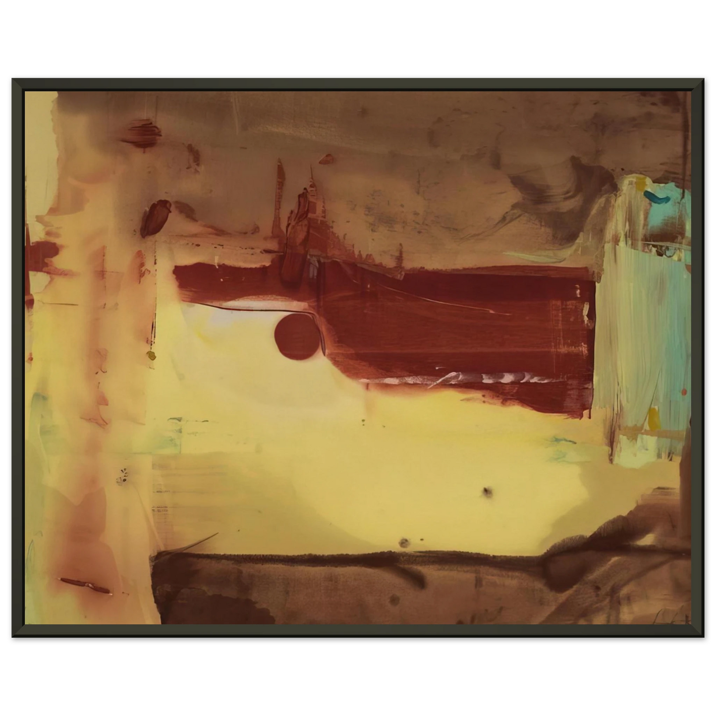 Helen Frankenthaler  Desert Pass  1976 Framed Art Print  - Aluminum Frame - 40x50 cm / 16x20 inches