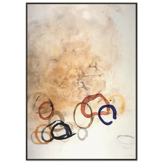 John Cage  11 Stones  1989 Framed Art Print  - Aluminum Frame - 21x29.7 cm / 8x12"