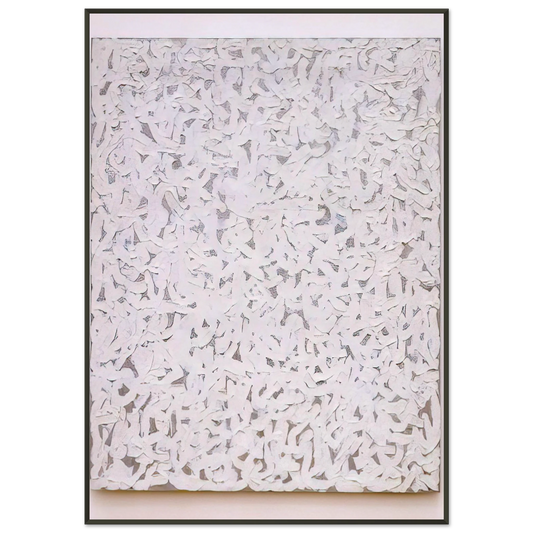Robert Ryman  Points Framed Art Print  - Aluminum Frame - 21x29.7 cm / 8x12"