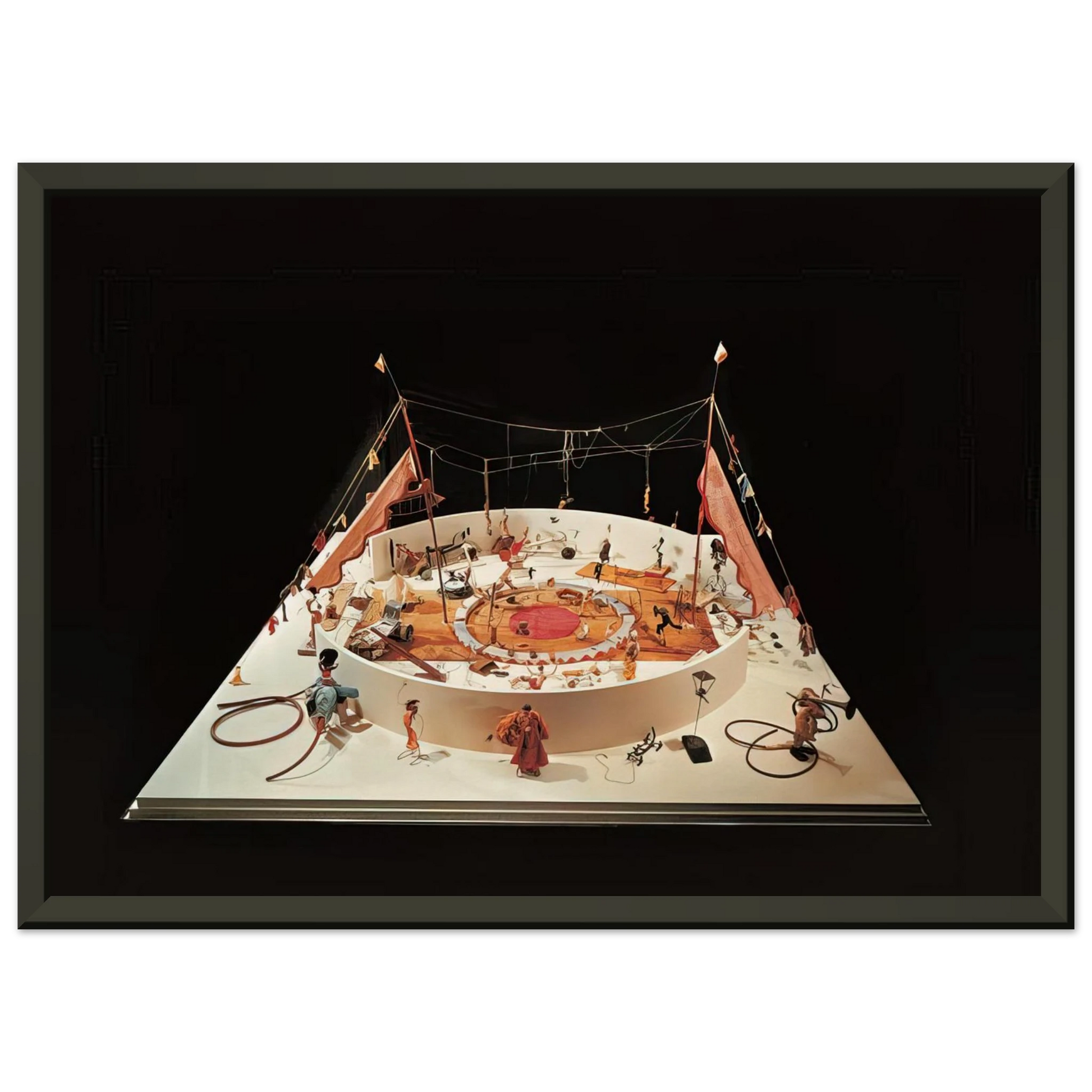Alexander Calder  CALDER S CIRCUS 1931 Framed Art Print  - Aluminum Frame - 60x80 cm / 24x32 inches