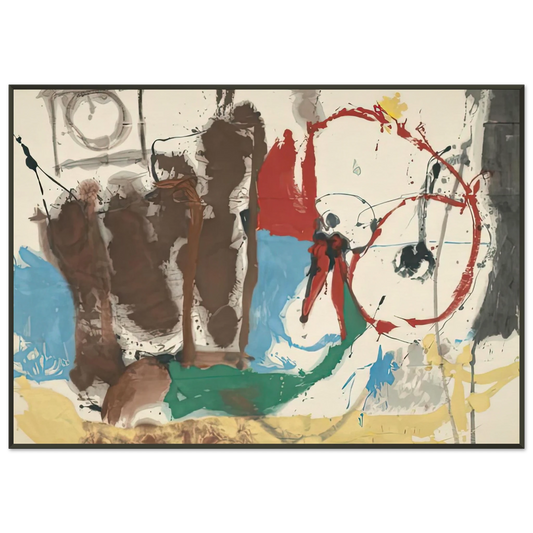 Helen Frankenthaler  Mother Goose Melody 1959 Framed Art Print  - Aluminum Frame - 21x29.7 cm / 8x12"