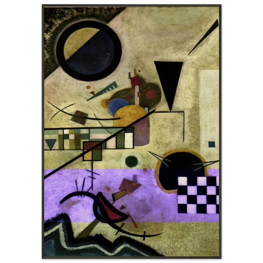 Wassily Kandinsky  CONTRASTING SOUNDS 1924 Framed Art Print  - Aluminum Frame - 21x29.7 cm / 8x12"