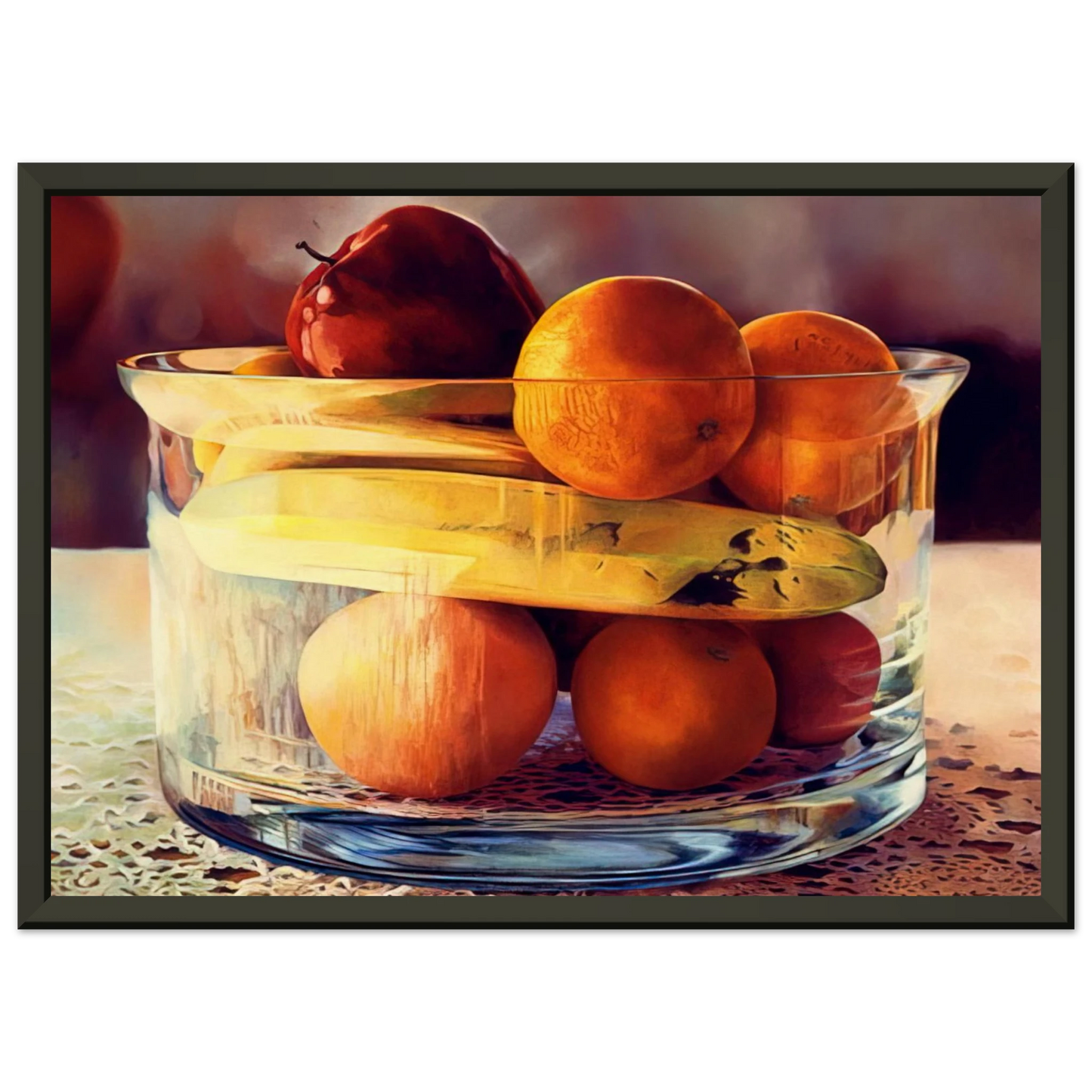 Mary Pratt  Bowld Banana  1981 Framed Art Print  - Aluminum Frame - 40x50 cm / 16x20 inches