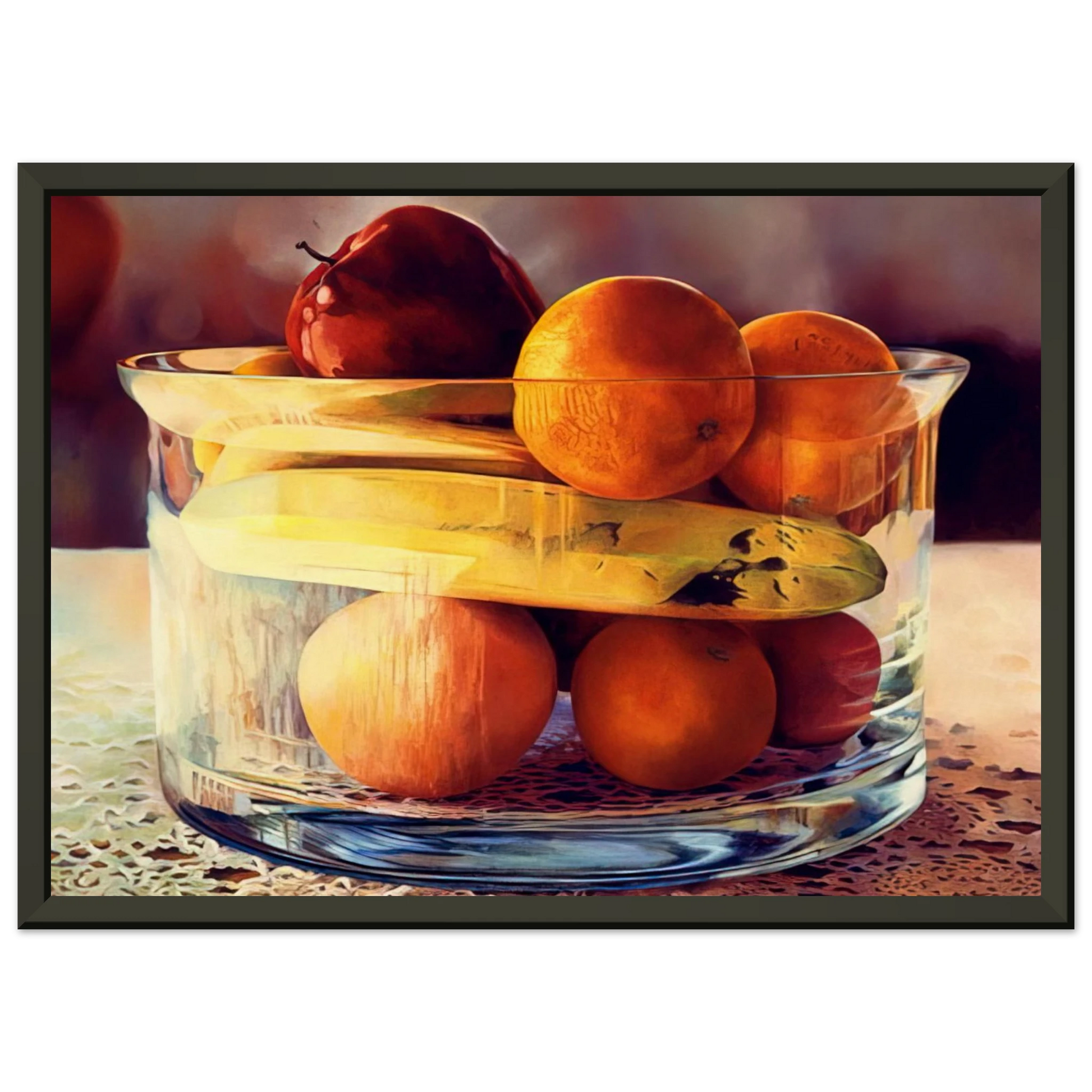 Mary Pratt  Bowld Banana  1981 Framed Art Print  - Aluminum Frame - 40x50 cm / 16x20 inches