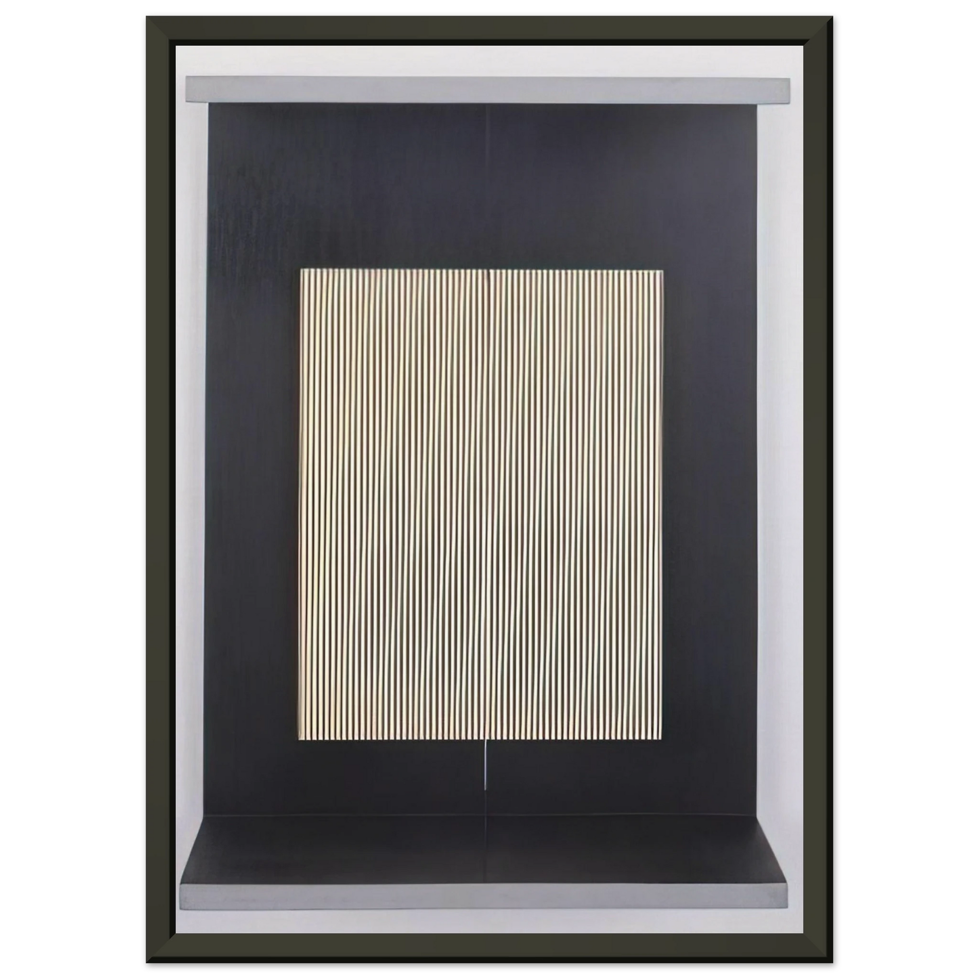 Jesus Rafael Soto  LIGHT TRAP 1965 Framed Art Print  - Aluminum Frame - 60x80 cm / 24x32 inches