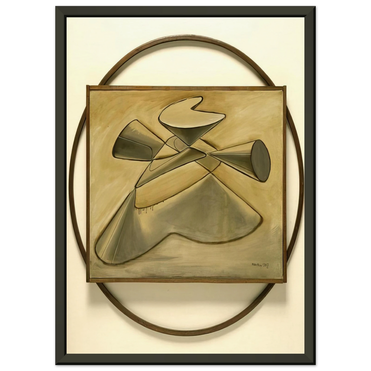 Man Ray  SHAKESPEAREAN EQUATION KING LEAR Framed Art Print  - Aluminum Frame - 60x80 cm / 24x32 inches