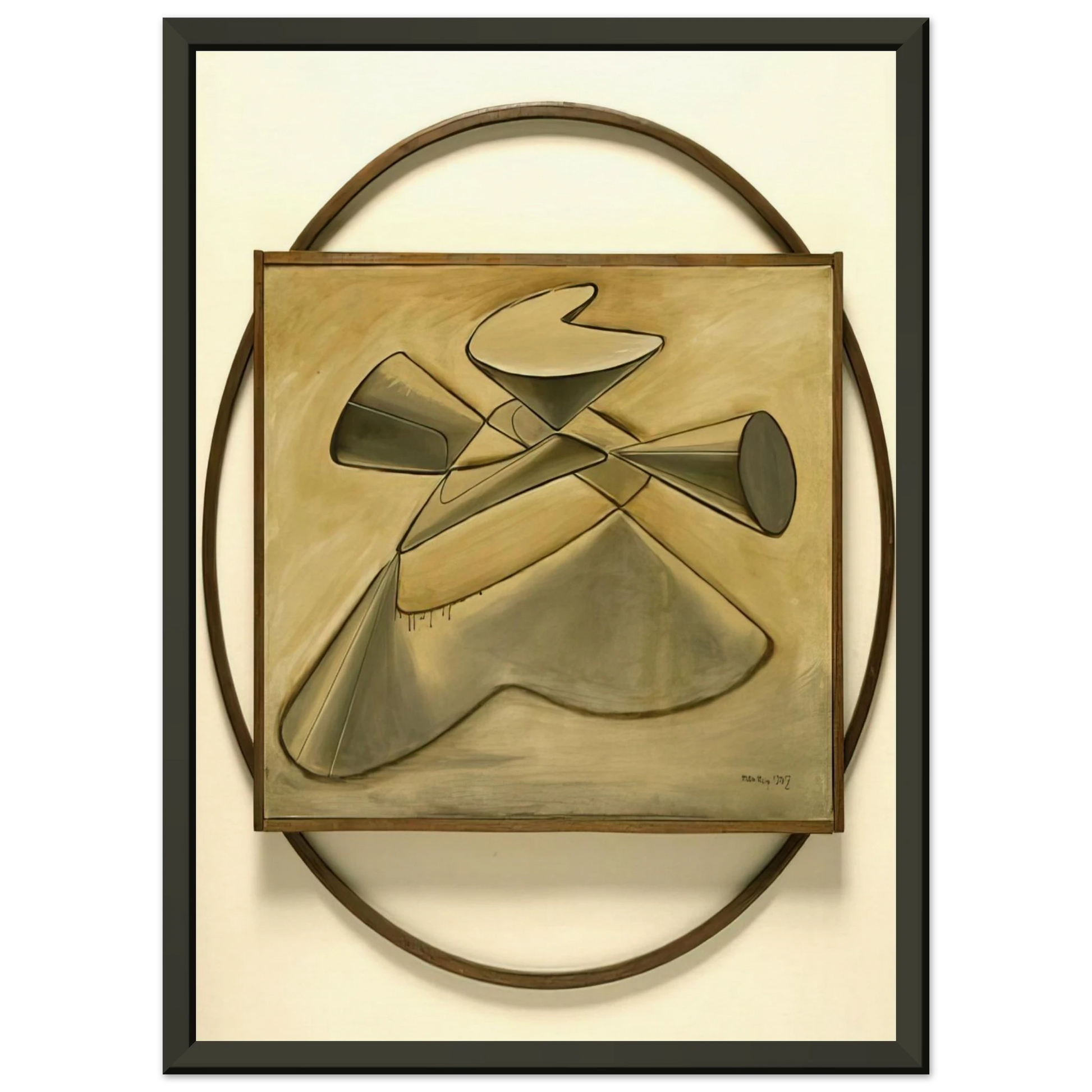 Man Ray  SHAKESPEAREAN EQUATION KING LEAR Framed Art Print  - Aluminum Frame - 60x80 cm / 24x32 inches