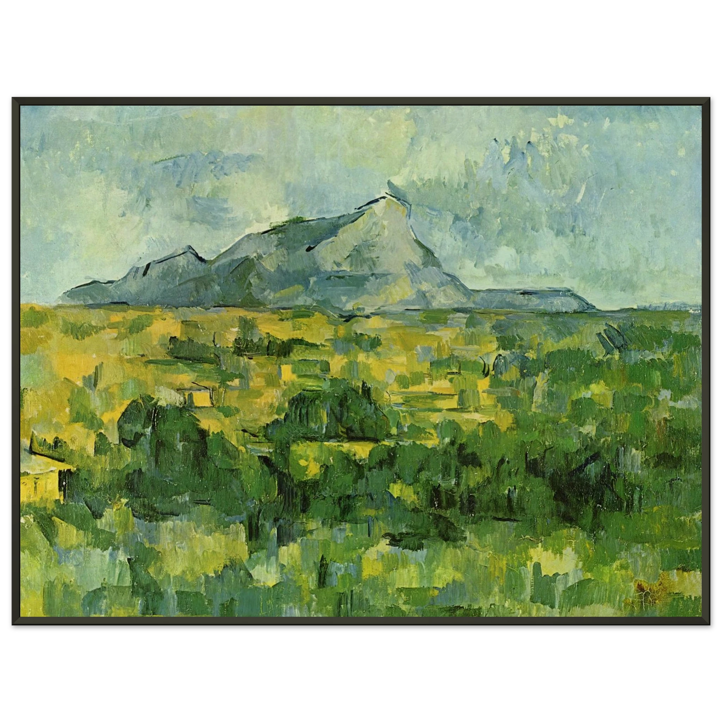 Paul Cezanne  Mont SainteVictoire Framed Art Print  - Aluminum Frame - 70x100 cm / 28x40 inches