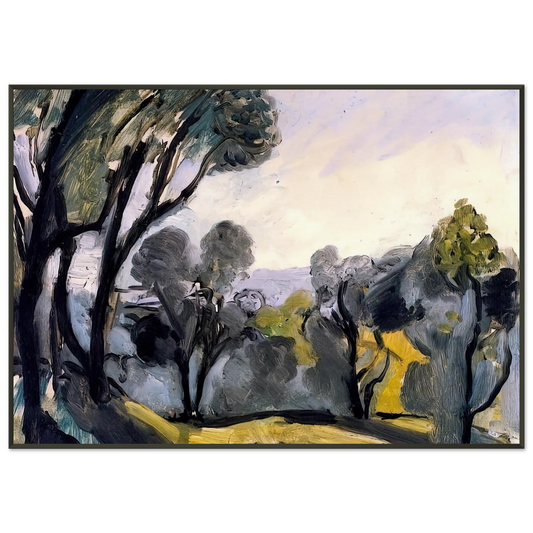 Henri Matisse  LANDSCAPE WITH OLIVE TREES 1918 Framed Art Print  - Aluminum Frame - 21x29.7 cm / 8x12"