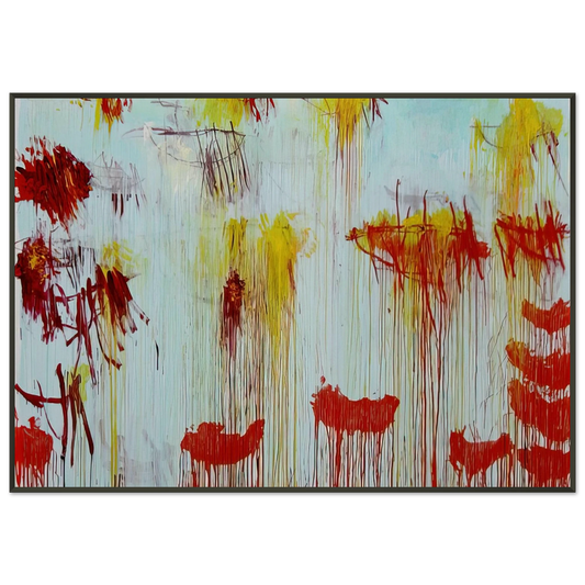 Cy Twombly  Lepanto Part XI Framed Art Print  - Aluminum Frame - Default Title