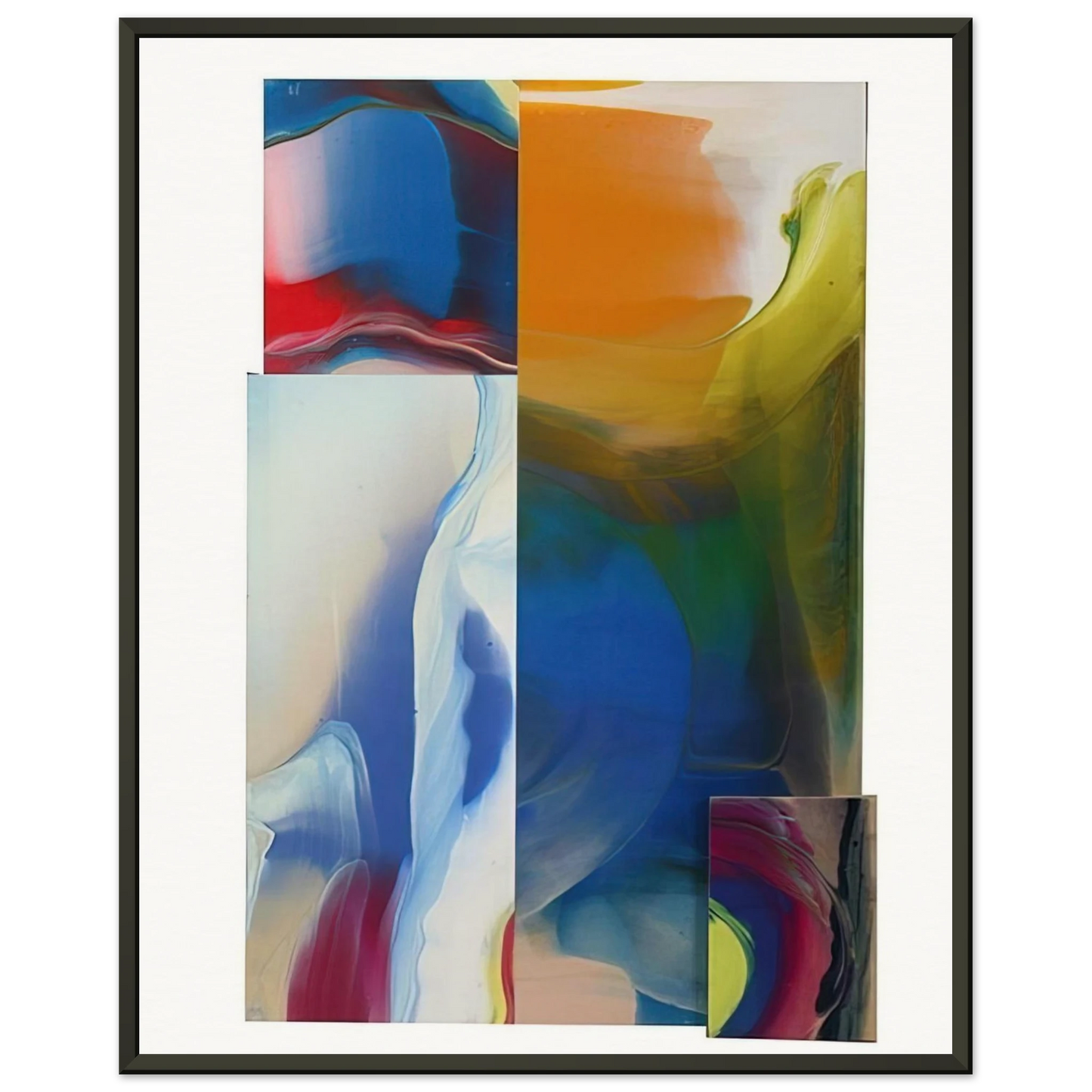 Sam Gilliam  Lot and Square Framed Art Print  - Aluminum Frame - 40x50 cm / 16x20 inches