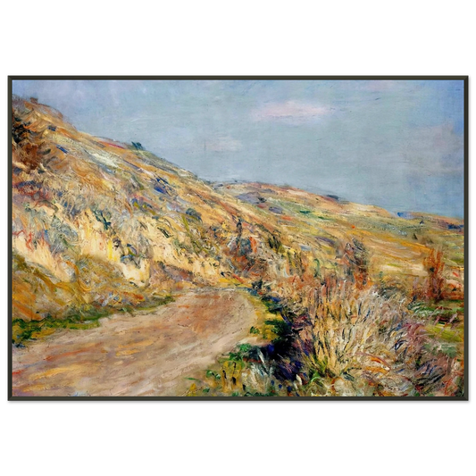 claude monet  The Road to Giverny Framed Art Print  - Aluminum Frame - 21x29.7 cm / 8x12"