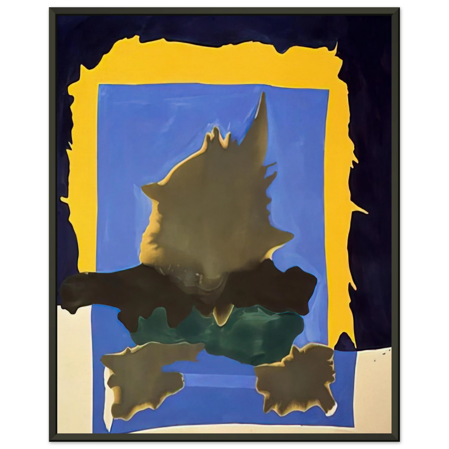Helen Frankenthaler  Interior Landscape  1964 Framed Art Print  - Aluminum Frame - 70x100 cm / 28x40 inches