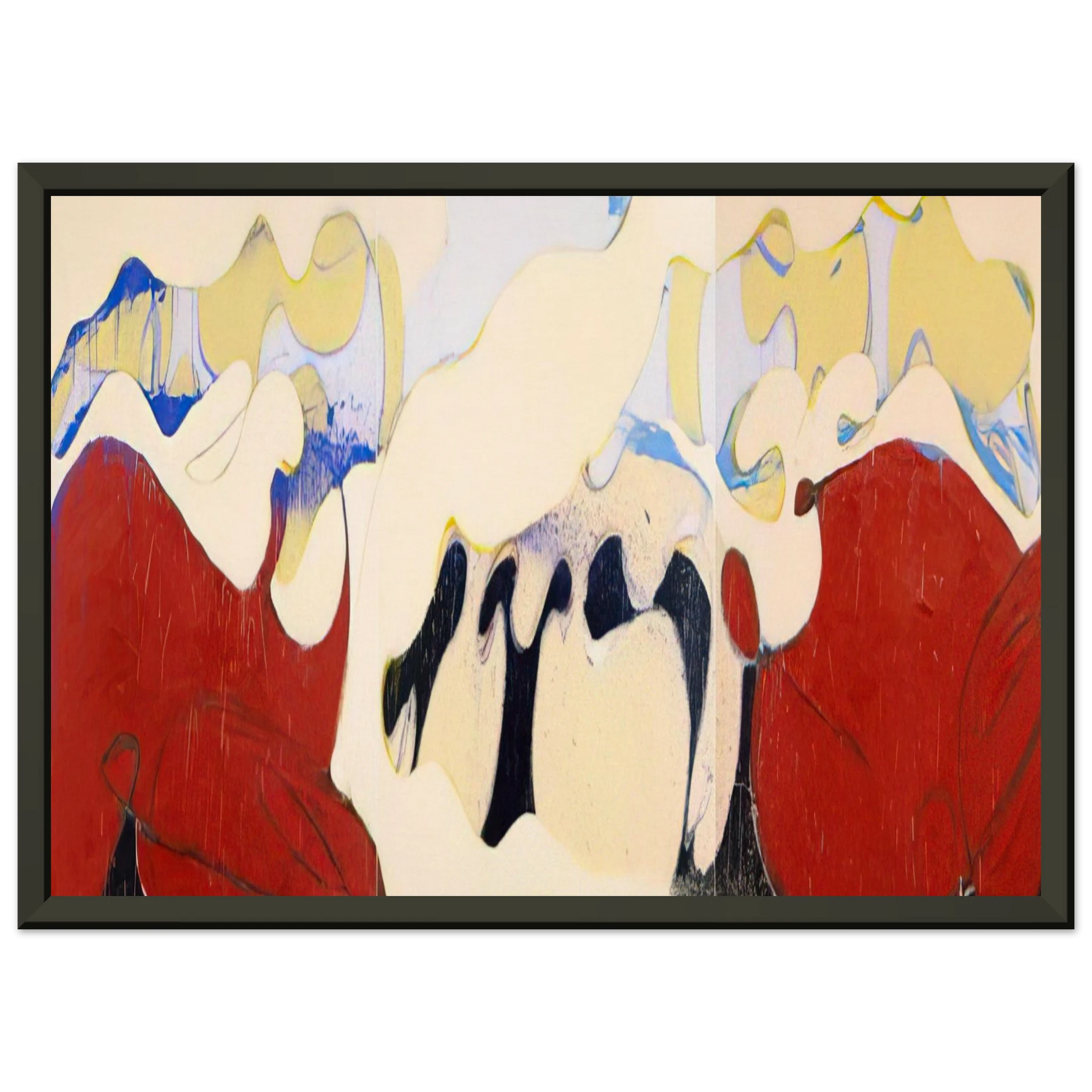 Norman Bluhm  Coney Island Beauty  1974 Framed Art Print  - Aluminum Frame - 40x50 cm / 16x20 inches