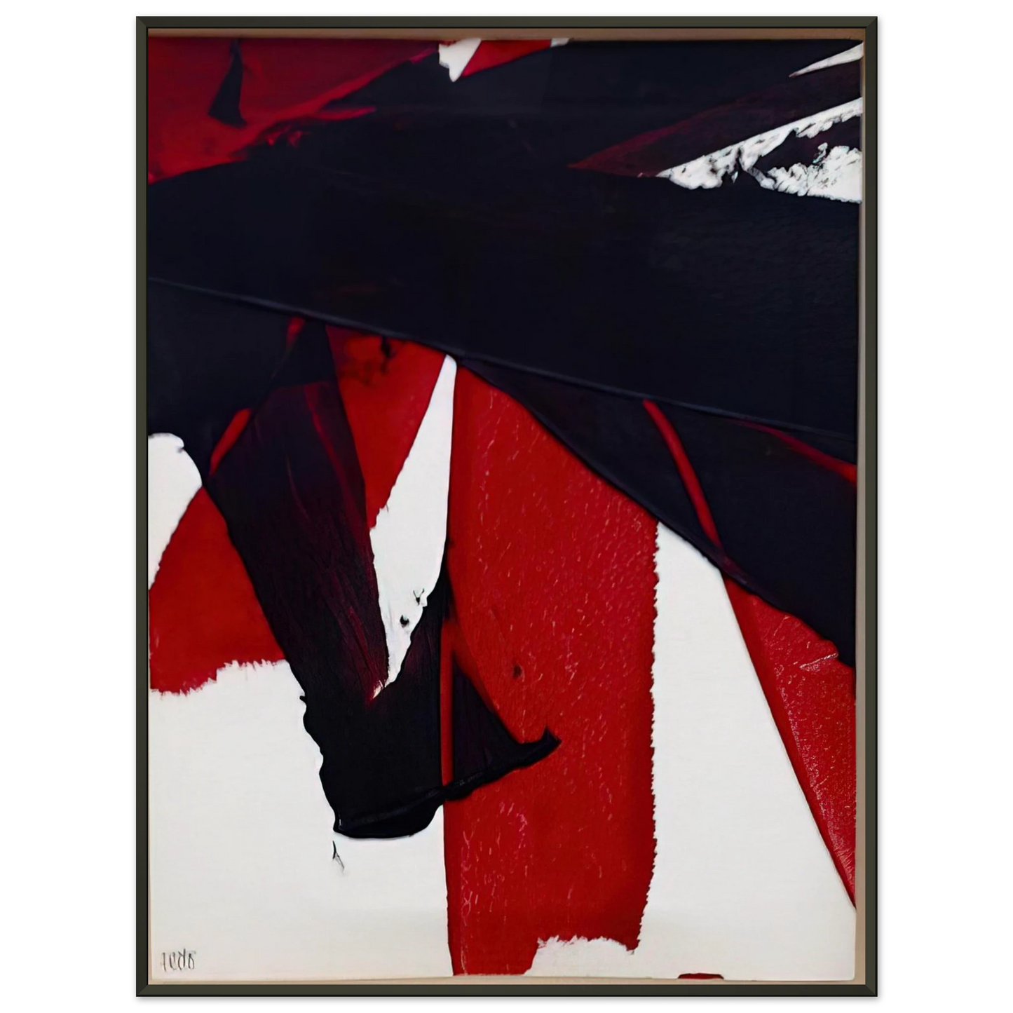 Luis Feito  UNTITLED 2007 1 Framed Art Print  - Aluminum Frame - 70x100 cm / 28x40 inches