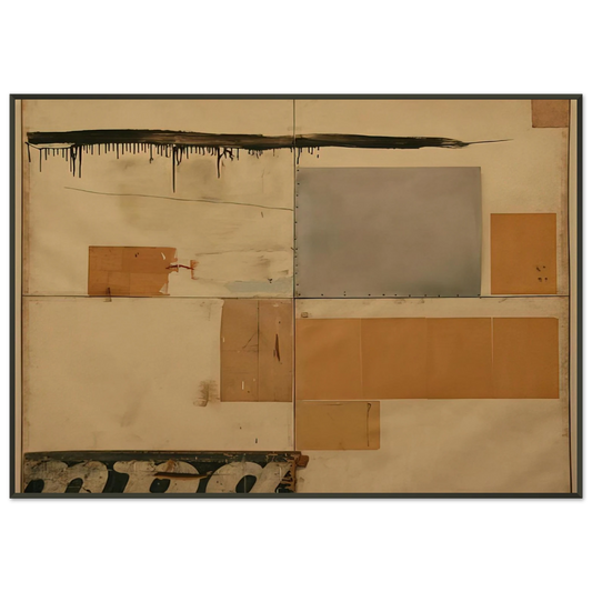 Robert Rauschenberg  K 24976 S Framed Art Print  - Aluminum Frame - 21x29.7 cm / 8x12"